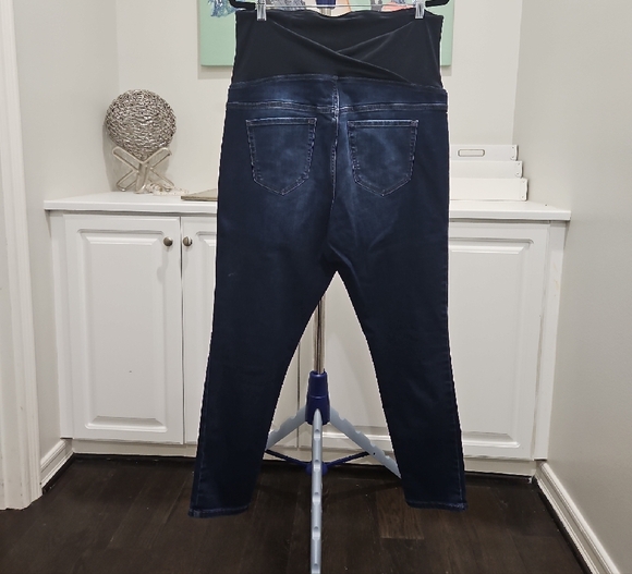 Isabel Maternity by Ingrid & Isabel Dark Blue Skinny Pants - Picture 2 of 3